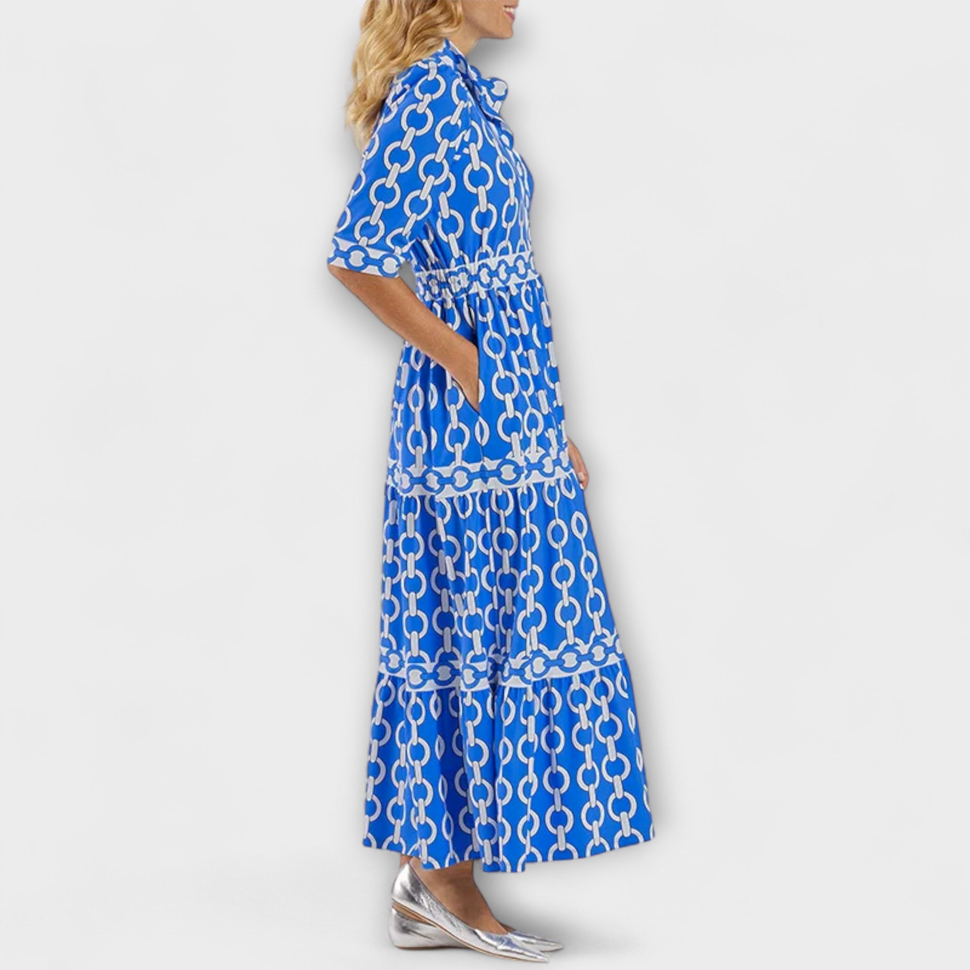 Elise™ | Luxe Link Print Dress