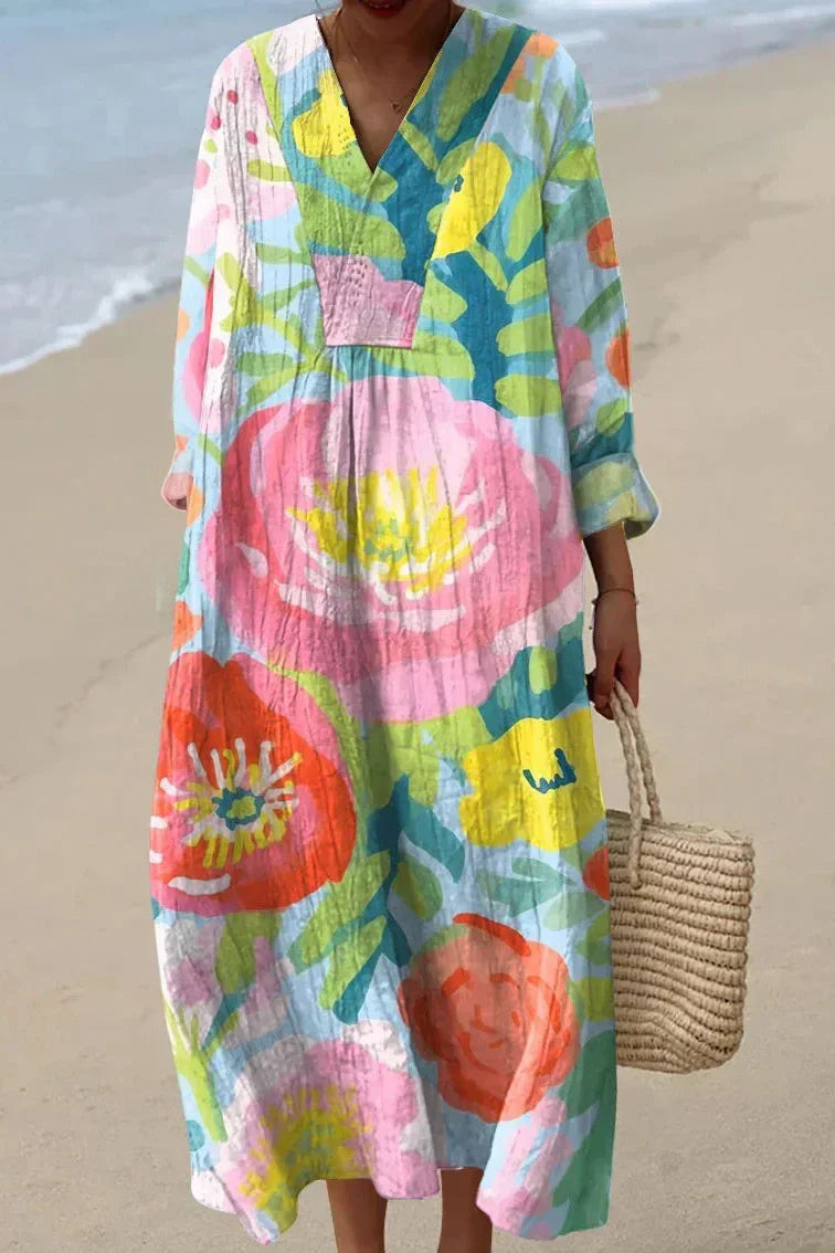 Seaside Petals Dress: A Perfect Blend of Elegance and Comfort