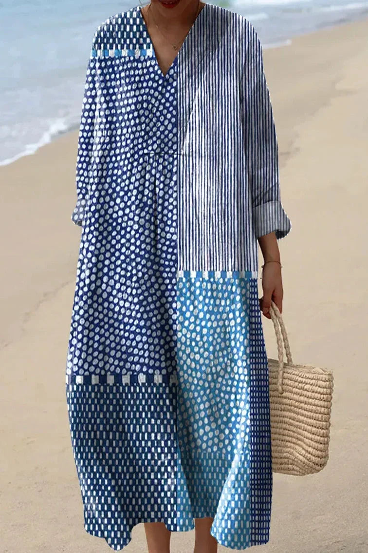 Azure Tide Dress – Elegant Summer Style