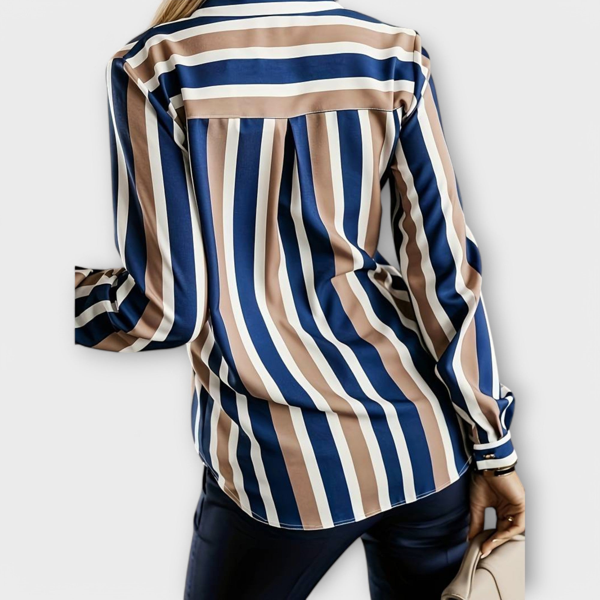 Elise™ | Modern Striped Blouse