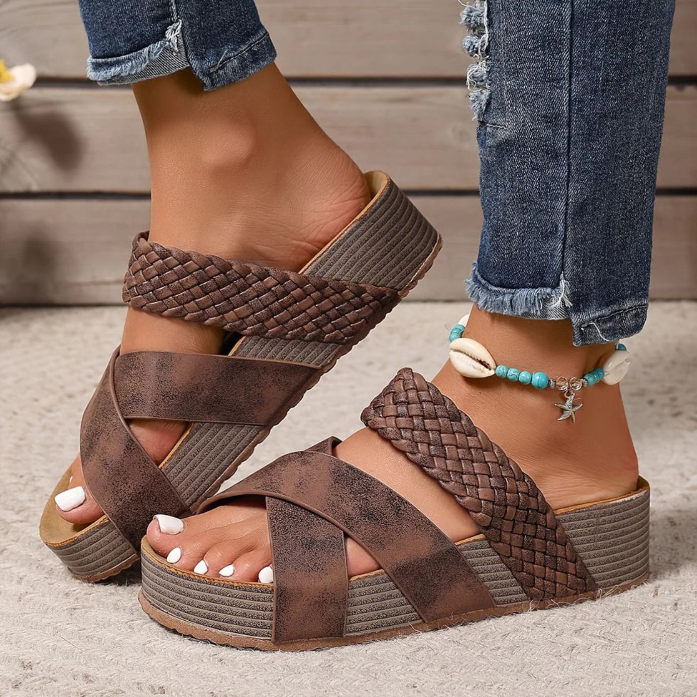 Evelyn™ | Orthopedic Leather Summer Sandals