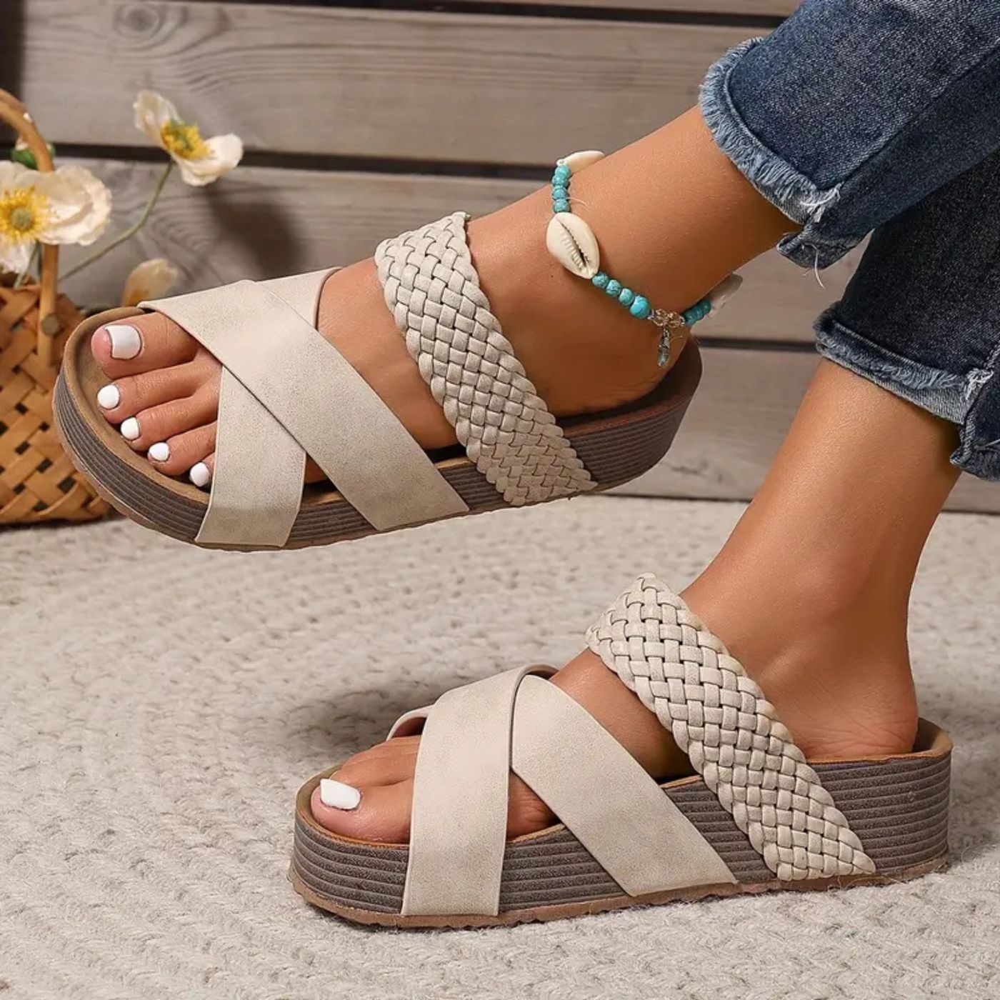 Evelyn™ | Orthopedic Leather Summer Sandals