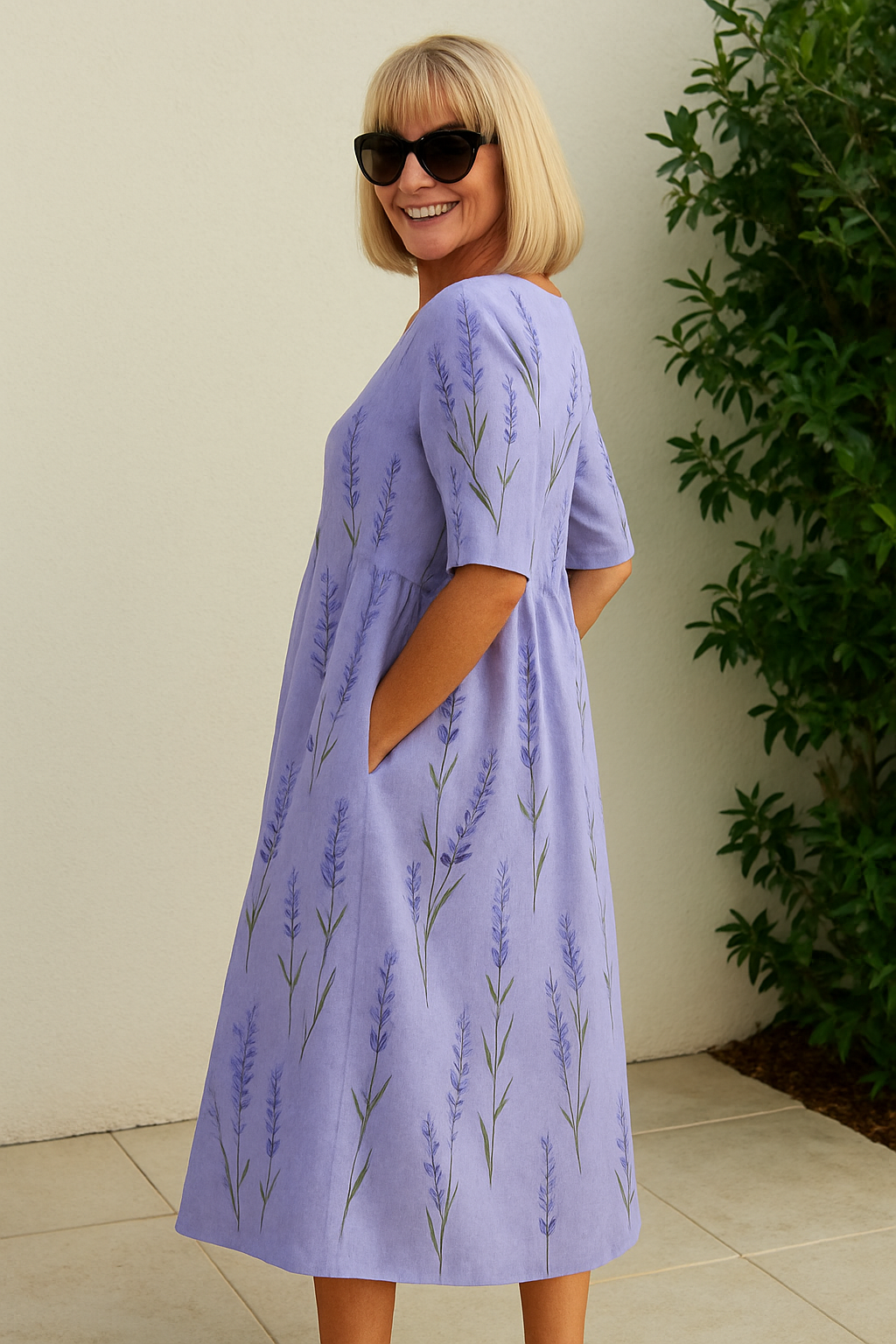 Matilda™ | Garden Charm Midi Dress