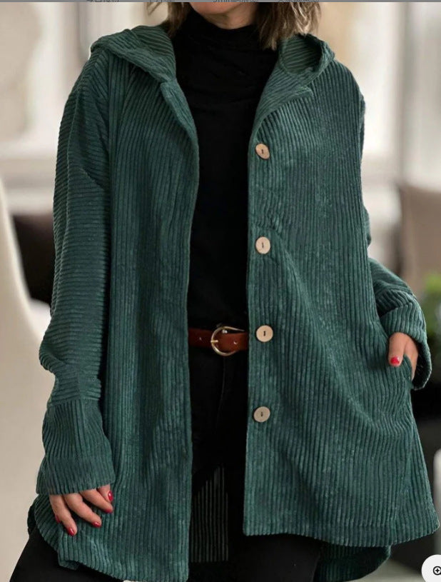 Camille™ | Ribbed Warmth Hooded Coat