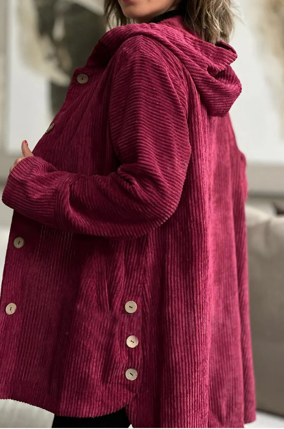 Camille™ | Ribbed Warmth Hooded Coat