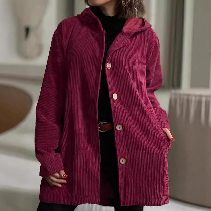 Camille™ | Ribbed Warmth Hooded Coat
