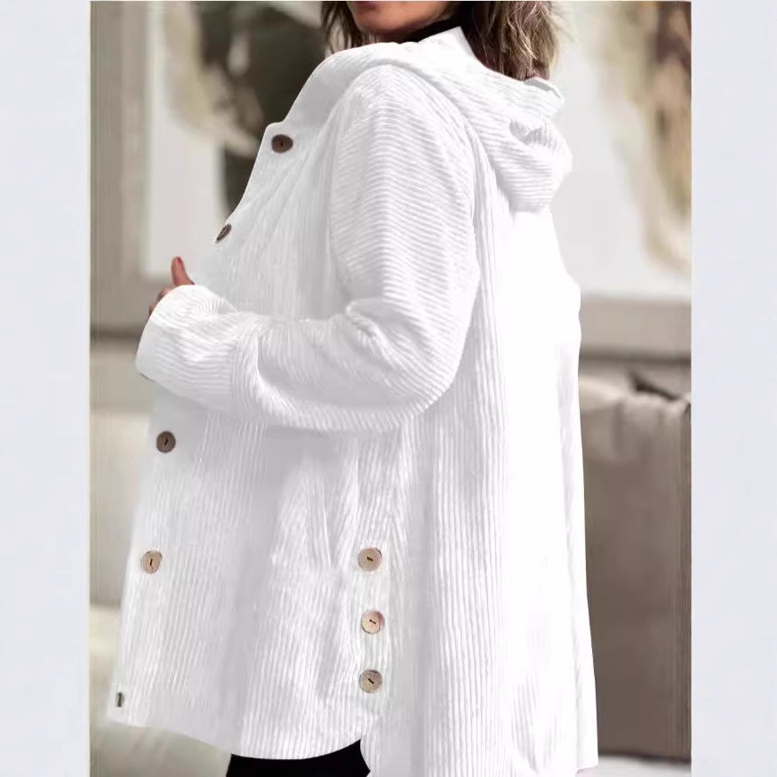 Camille™ | Ribbed Warmth Hooded Coat