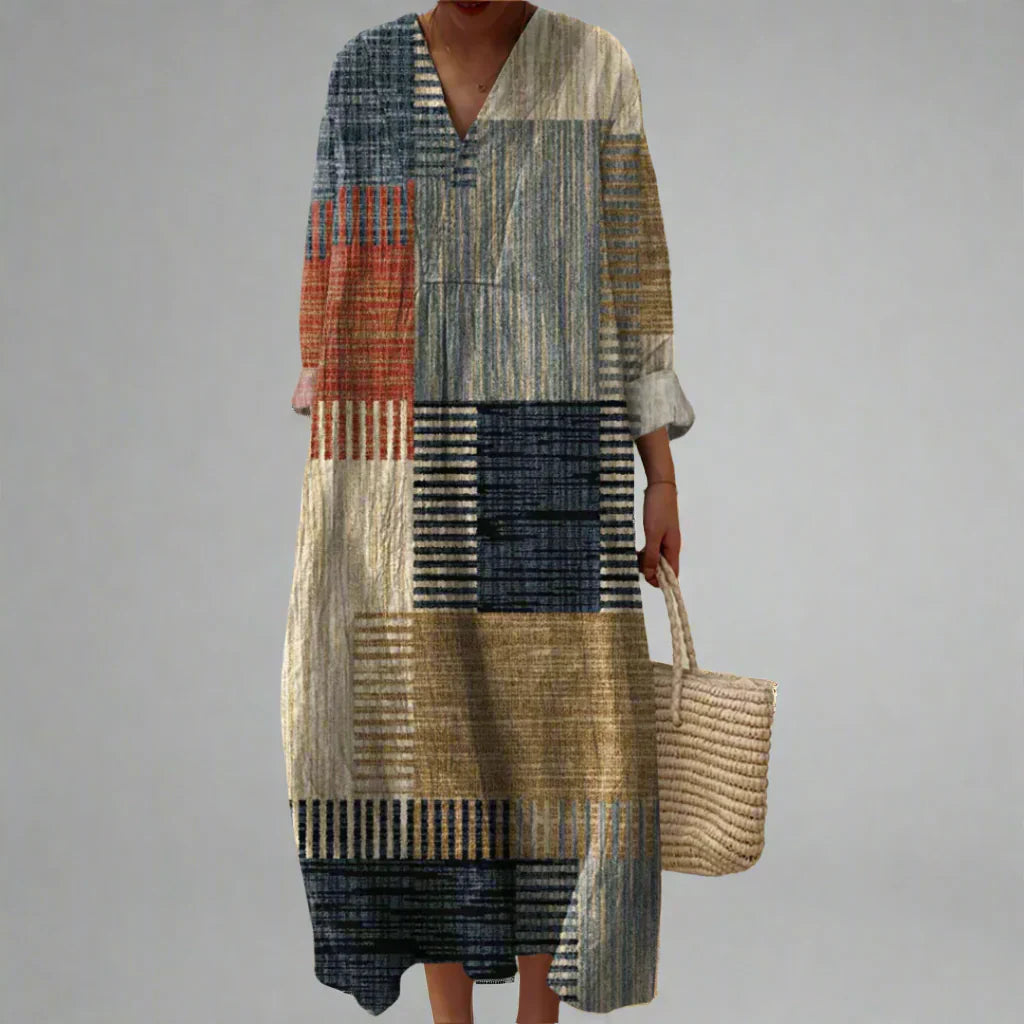 Iris Geometric Dress: A Stylish and Modern Fashion Statement