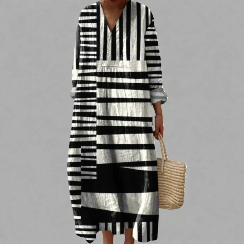 Odina Geometric Dress: Stylish and Modern Fashion Statement