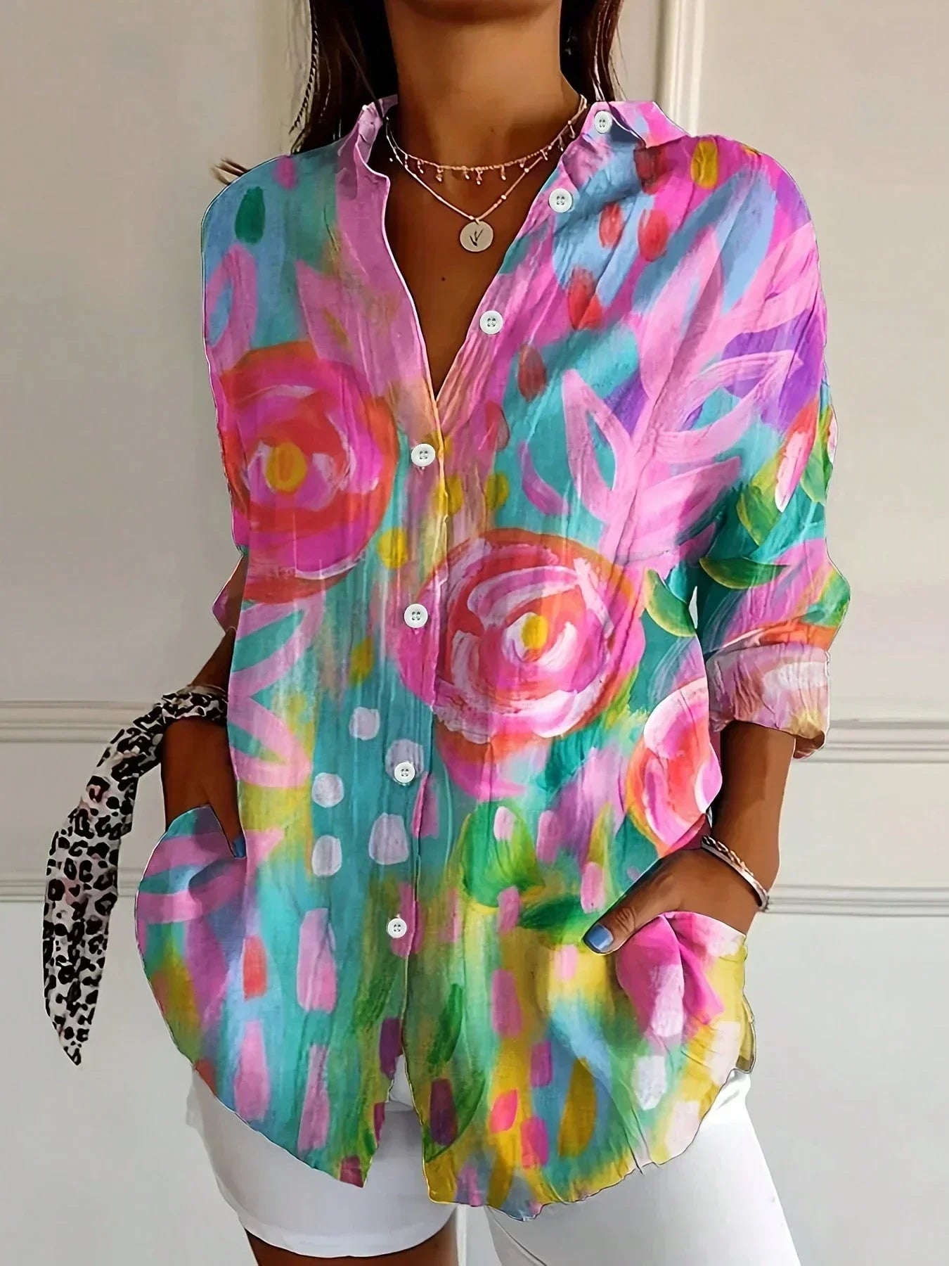Camille™ | Colorful Pattern Blouse