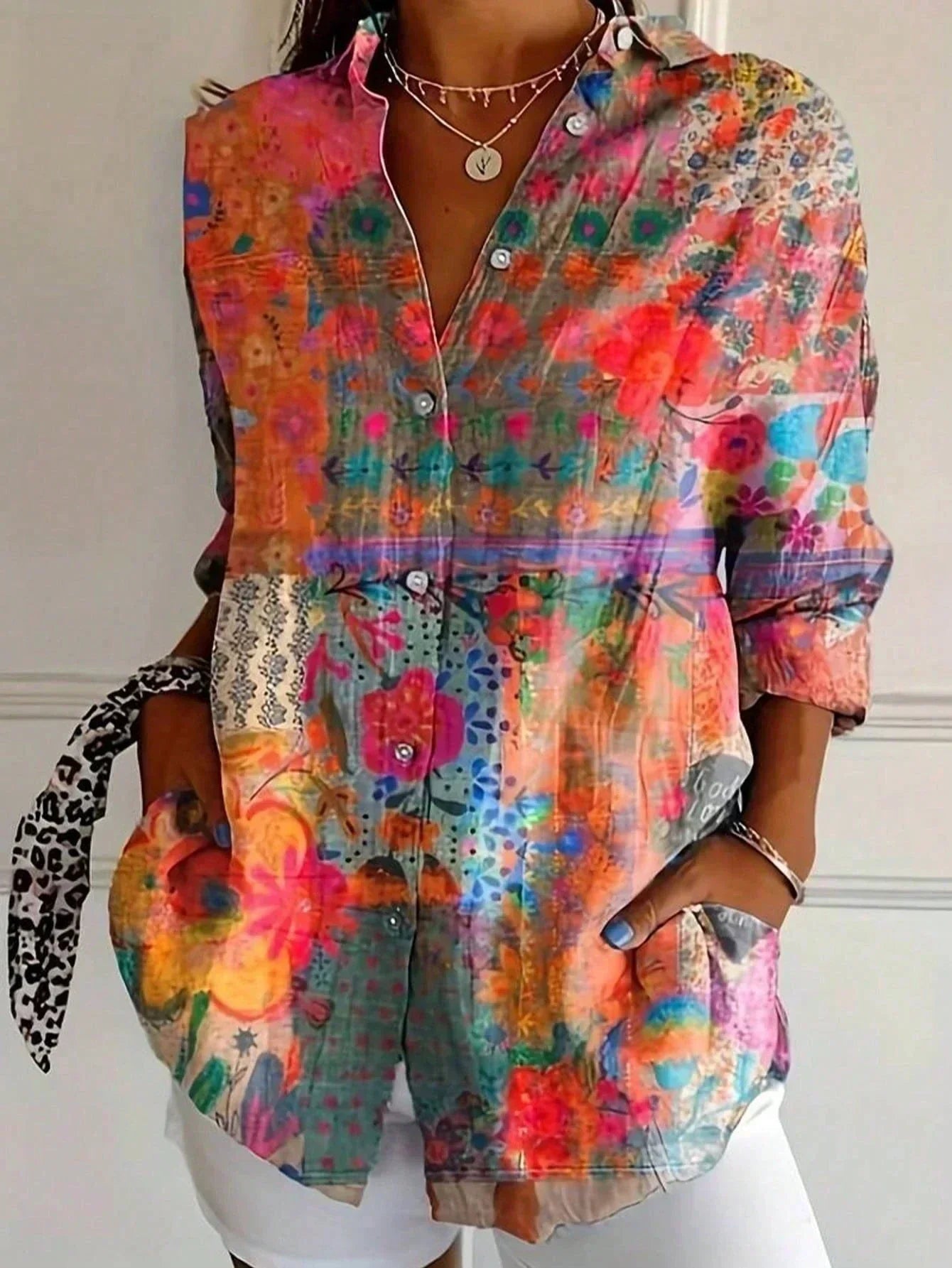 Camille™ | Colorful Pattern Blouse