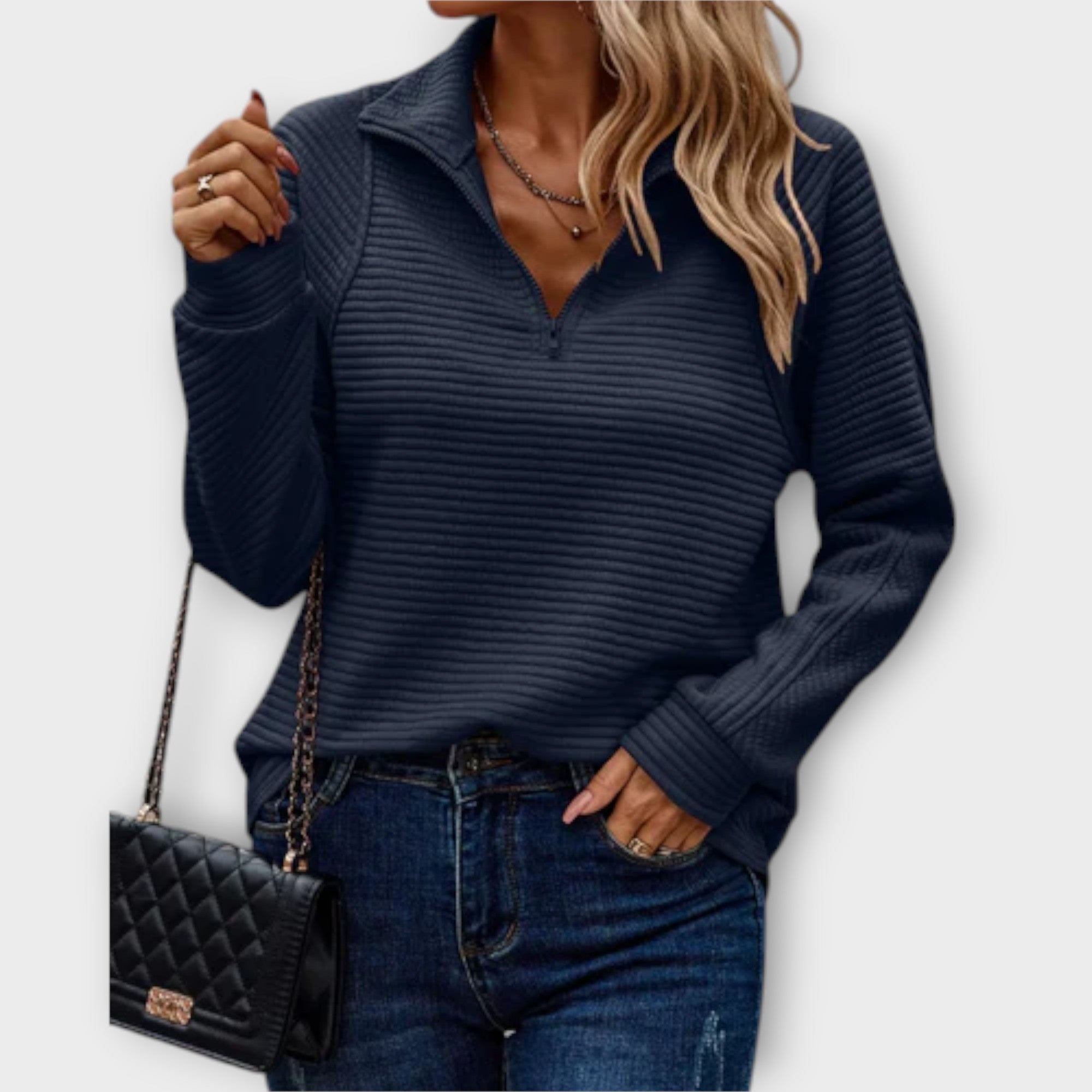 Helena™ | Polished Zip Pullover