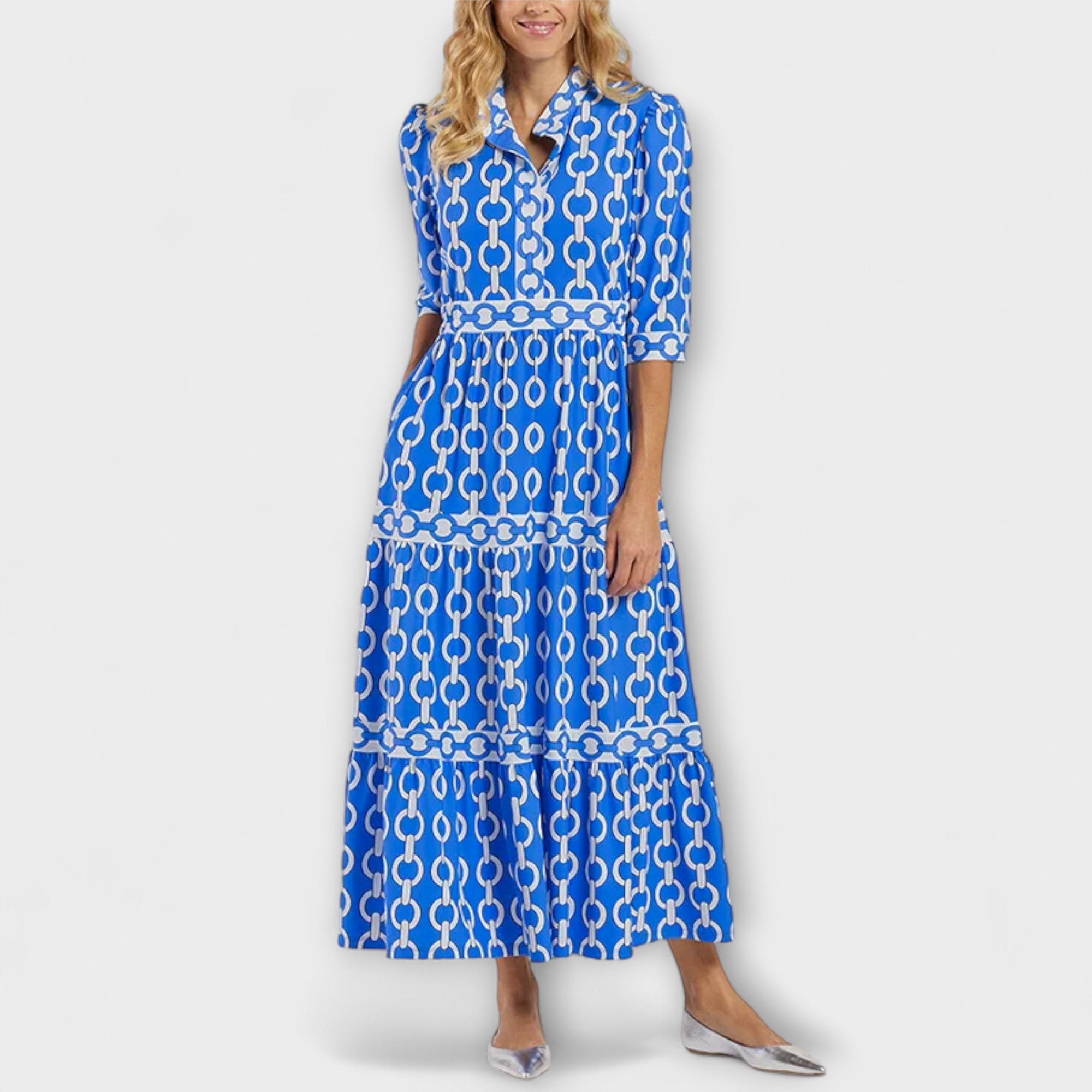 Elise™ | Luxe Link Print Dress