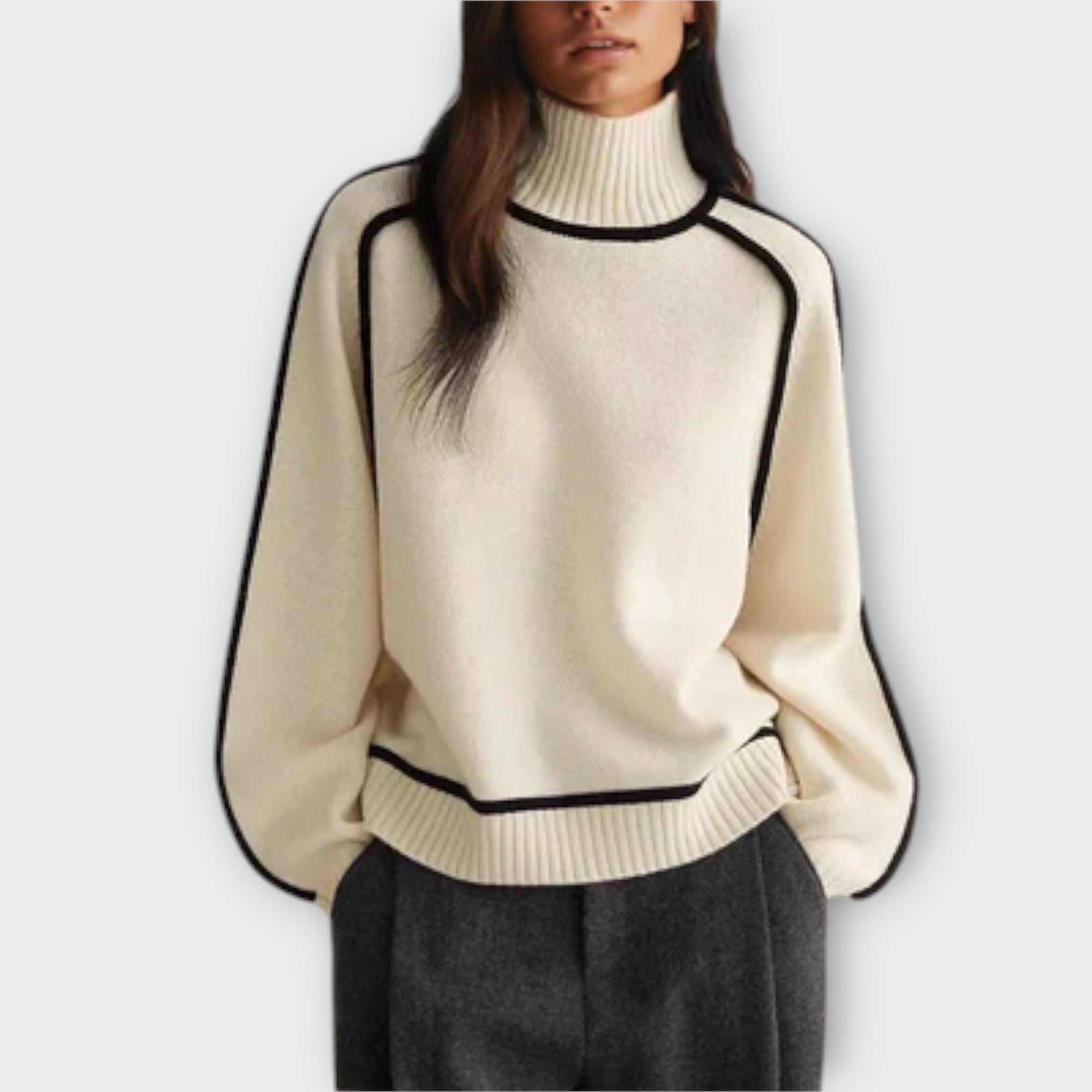 Noelle™ | Silken Neckline Sweater