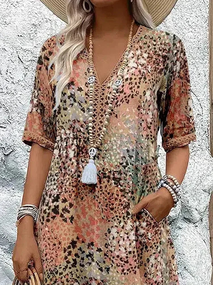 Sienna™ - Vibrant Mid-Length Dress