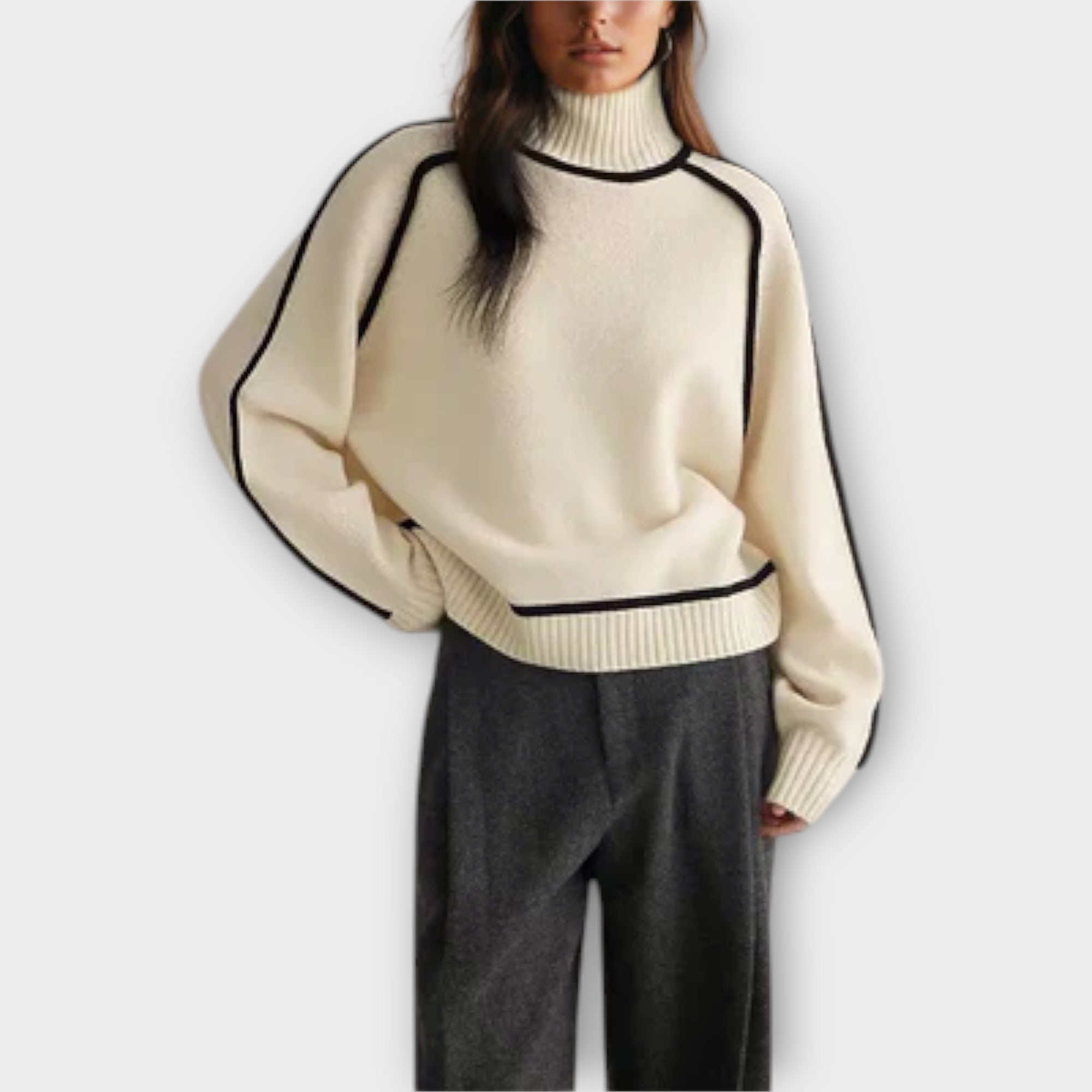 Noelle™ | Silken Neckline Sweater